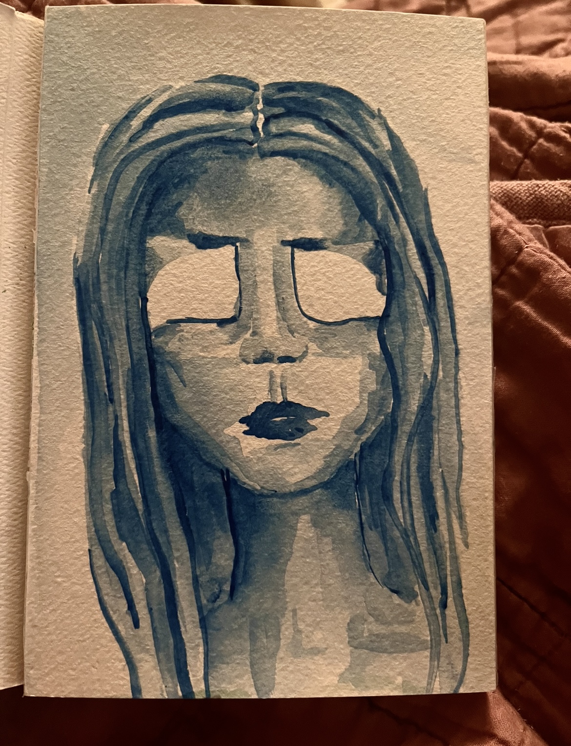 squared, watercolor, 2022